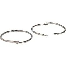 Business Source BSN 01441 — Business Source Standard Book Rings - 3 Diameter - Silver - Nickel Plated - 10 / Box