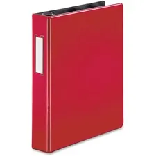 Business Source BSN 33128 — Business Source 1.5 D-Ring Binder - 1 1/2 Binder Capacity - 375 Sheet Capacity - Slant D-Ring Fastener(s) - Internal Pocket(s) - Red - Lay Flat, Label Holder - 1 Each