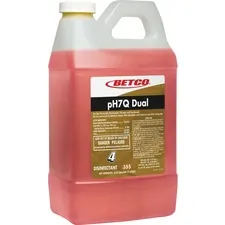 Betco Corporation BET 3554700 — Betco pH7Q Dual Disinfectant Cleaner - Concentrate Liquid - 67.6 fl oz (2.1 quart) - Pleasant Lemon Scent - 4 / Carton - Light Amber