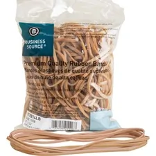 Business Source BSN 117B14LB — Business Source Rubber Bands - 7 Length - 125 mil Thickness - Stretchable - 1 / Bag - Natural