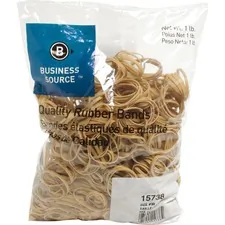 Business Source BSN 15738 — Business Source Quality Rubber Bands - Size: #30 - 2 Length x 0.1 Width - Sustainable - 1150 / Pack - Rubber - Crepe
