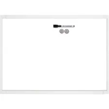 ACCO Brands QRT MHOW1117 — Quartet Decorative Dry-erase Whiteboard - 17 (1.4 ft) Width x 11 (0.9 ft) Height - White Stainless Steel Surface - Assorted Plastic Frame - Rectangle - 1 Each