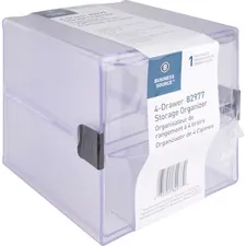 Business Source BSN 82977 — Business Source 4-drawer Storage Organizer - 4 Drawer(s) - 6 Height x 7.3 Width x 6 Depth - Desktop - Clear - 1 Each
