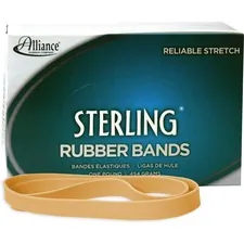 ALLIANCE RUBBER ALL 25075 — Alliance Rubber 25075 Sterling Rubber Bands - Size #107 - Approx. 50 Bands - 7 x 5/8 - Natural Crepe - 1 lb Box