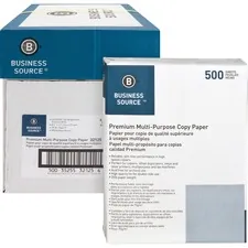 Business Source BSN 32125 — Business Source Premium Multipurpose Copy Paper - 92 Brightness - Letter - 8 1/2 x 11 - 20 lb Basis Weight - 2500 / Carton