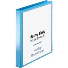 Business Source BSN 19602 — Business Source Round-ring View Binder - 1 Binder Capacity - Letter - 8 1/2 x 11 Sheet Size - 225 Sheet Capacity - Round Ring Fastener(s) - 2 Internal Pocket(s) - Polypropylene, Chipboard, Board - Light Blue - Wrinkle-free, Non-glare, Transfer Safe, Gap-free Ring, Durable, Sturdy, Clear Overlay - 1 Each