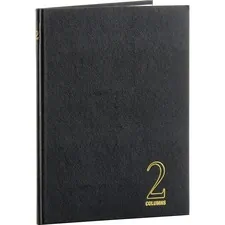 ACCO Brands WLJ 74102 — Wilson Jones 74100 2-Column Account Book - 40 Sheet(s) - Sewn Bound - 7 x 9.25 Form Size - 9 1/2 x 7 Sheet Size - 2 Columns per Sheet - White Sheet(s) - Red, Blue Print Color - Black, Gold Cover - 1 Each