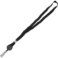 ADVANTUS CORPORATION AVT 97132 — Advantus Badge Reel Lanyard - 12 / Pack - 36 Length - Black - Woven