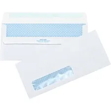 Business Source BSN 42207 — Business Source No.10 Standard Window Invoice Envelopes - Single Window - 9 1/2 Width x 4 1/2 Length - 24 lb - Self-sealing - Poly - 500 / Box - White
