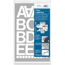 CHARTPAK/PICKETT CHA 01056 — Chartpak Vinyl Helvetica Style Letters/Numbers - Self-adhesive - Helvetica Style - Easy to Use - 2 Height x 12 Length - White - Vinyl - 1 / Pack
