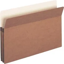 Business Source BSN 65793 — Business Source Straight Tab Cut Legal Recycled File Pocket - 8 1/2 x 14 - 1 3/4 Expansion - Redrope - Redrope - 30% Recycled - 25 / Box