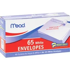 ACCO Brands MEA 75028 — Mead No. 6-3/4 All-purpose White Envelopes - Business - #6 3/4 - 3 5/8 Width x 6 1/2 Length - Self-sealing - 65 / Box - White