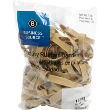 Business Source BSN 15751 — Business Source Quality Rubber Bands - Size: #84 - 3.5 Length x 0.5 Width - Sustainable - 150 / Pack - Rubber - Crepe