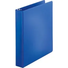 Business Source BSN 28551 — Business Source Basic Round Ring Binders - 1 1/2 Binder Capacity - Letter - 8 1/2 x 11 Sheet Size - Round Ring Fastener(s) - Vinyl - Dark Blue - 1.02 lb - 1 Each