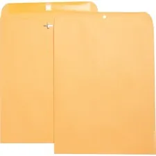 Business Source BSN 36675 — Business Source Heavy-duty Clasp Envelopes - Clasp - #105 - 11 1/2 Width x 14 1/2 Length - 28 lb - Clasp - Kraft - 100 / Box - Brown Kraft