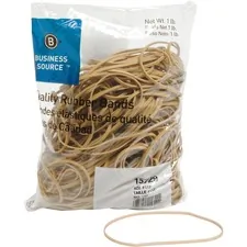 Business Source BSN 15729 — Business Source Quality Rubber Bands - Size: #117B - 7 Length x 0.1 Width - Sustainable - 200 / Pack - Rubber - Crepe