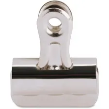 Business Source BSN 58500 — Business Source Bulldog Grip Clips - No. 1 - 1.3 Width - for Paper - Heavy Duty - 36 / Box - Silver - Nickel Plated Steel