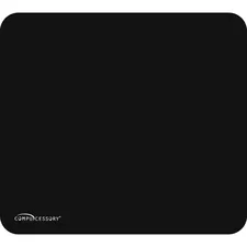 Compucessory CCS 23617 — Compucessory Smooth Cloth Nonskid Mouse Pads - 9.50 x 8.50 Dimension - Black - Rubber, Cloth - 1 Pack