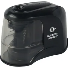Business Source BSN 02870 — Business Source 2-way Electric Pencil Sharpener - AC Adapter Powered - Steel Alloy, ABS Plastic - 1 Each