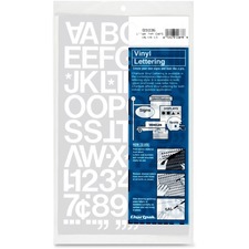 CHARTPAK/PICKETT CHA 01036 - Chartpak Vinyl Helvetica Style LettersNumbers - Self-adhesiv