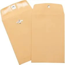 Business Source BSN 36672 — Business Source Heavy-duty Clasp Envelopes - Clasp - #35 - 5 Width x 7 1/2 Length - 28 lb - Clasp - Kraft - 100 / Box - Brown Kraft