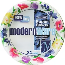 AJM PACKAGING CORP. AJM DB20MW012 - ModernWare Designer Paper Bowls - - Paper - Disposable - Whi