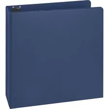 Business Source BSN 16464 — Business Source Basic Round Ring Binders - 2 Binder Capacity - Letter - 8 1/2 x 11 Sheet Size - Round Ring Fastener(s) - Vinyl - Dark Blue - 1.52 lb - 1 Each