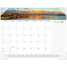 ACCO Brands AAG 89802 — At-A-Glance Panoramic Landscape Monthly Desk Pad - Julian Dates - Monthly - 1 Year - January 2022 till December 2022 - 1 Month Single Page Layout - 22 x 17 Sheet Size - 2.25 x 2.13 Block - Desk Pad - Poly, Paper - 1 Each
