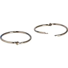 Business Source BSN 01439 — Business Source Standard Book Rings - 2 Diameter - Silver - Nickel Plated - 50 / Box