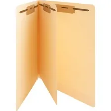 Business Source BSN 00200 — Business Source Letter Recycled Medical File Folder - 8 1/2 x 11 - 3/4 Expansion - 2 Fastener Capacity - End Tab Location - Manila - 10% Recycled - 40 / Box