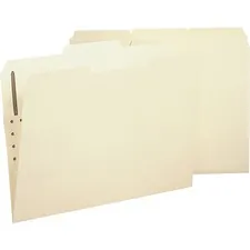 Business Source BSN 17230 — Business Source 1/3 Tab Cut Legal Recycled Fastener Folder - 8 1/2 x 14 - 1 Fastener(s) - Manila - 10% Recycled - 50 / Box