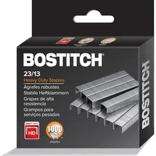 Amax Inc ACI 1913 — Bostitch Heavy-Duty Staples - 100 Per Strip - Heavy Duty - 1/2 Leg - 1/2 Crown - Holds 100 Sheet(s) - for Paper - Heavy Duty - Silver - 0.6 Height x 2.7 Width3.2 Length - 1000 / Box