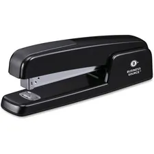 Business Source BSN 41877 — Business Source Die-cast Stapler - 20 Sheets Capacity - 210 Staple Capacity - Full Strip - Black