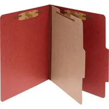 ACCO Brands ACC 16034 — Acco Legal Classification Folder - 2 Folder Capacity - 8 1/2 x 14 - 4 Fastener(s) - 1 Fastener Capacity for Folder - 1 Divider(s) - Pressboard, Tyvek - Earth Red - 10 / Box