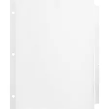 Business Source BSN 36683 — Business Source Reinforced Hole Punched Indexes - 5 Write-on Tab(s) - 3 Hole Punched - White Divider - 36 / Box