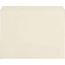 Business Source BSN 43565 — Business Source Straight Tab Cut Letter Recycled Top Tab File Folder - 8 1/2 x 11 - 3/4 Expansion - Manila - Manila - 10% Recycled - 100 / Box
