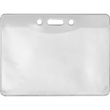 ADVANTUS CORPORATION AVT 97096 — Advantus Government/Military ID Holders - Support 4 x 2.75 Media - Horizontal - Vinyl - 50 / Pack - Clear