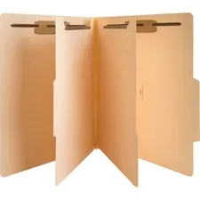 Business Source BSN 17223 — Business Source Letter Recycled Classification Folder - 8 1/2 x 11 - 2 Expansion - 2 Fastener Capacity - 2 Divider(s) - Manila - 10% Recycled - 10 / Box