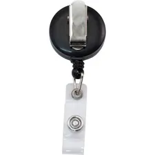 ADVANTUS CORPORATION AVT 75667 — Advantus Snap Clip Retractable ID Reel - 12 / Pack - Black