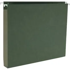 Business Source BSN 43850 — Business Source 1/5 Tab Cut Letter Recycled Hanging Folder - 8 1/2 x 11 - 1 Expansion - Standard Green - 10% Recycled - 25 / Box