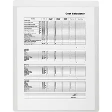 Business Source BSN 16466 — Business Source Self-Adhesive Shop Ticket Holders - 8.5 x 11 x - Vinyl - 50 / Box - Clear