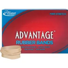 ALLIANCE RUBBER ALL 26845 — Alliance Rubber 26845 Advantage Rubber Bands - Size #84 - Approx. 150 Bands - 3 1/2 x 1/2 - Natural Crepe - 1 lb Box