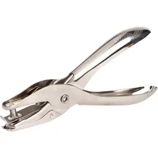 Business Source BSN 62895 — Business Source 1/4 Round Ticket Punch - 1 Punch Head(s) - 1/4 Punch Size - Round Shape - Silver