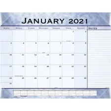 ACCO Brands AAG 89701 — At-A-Glance Monthly Desk Pad - Julian Dates - Monthly - 1 Year - January 2022 till December 2022 - 1 Month Single Page Layout - 22 x 17 Sheet Size - 2.43 x 2.25 Block - Desk Pad - Blue - Poly, Paper - 1 Each