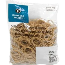 Business Source BSN 15731 — Business Source Quality Rubber Bands - Size: #14 - 2 Length x 0.1 Width - Sustainable - 2250 / Pack - Rubber - Crepe