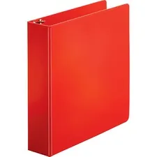 Business Source BSN 28660 — Business Source Basic Round Ring Binders - 2 Binder Capacity - Letter - 8 1/2 x 11 Sheet Size - Round Ring Fastener(s) - Vinyl - Red - 1.52 lb - 1 Each