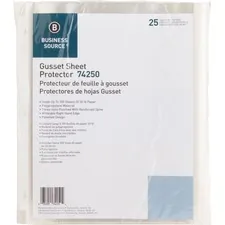 Business Source BSN 74250 — Business Source Heavy-duty Sheet Protectors - 8.5 Width - 100 x Sheet Capacity - Ring Binder - Top Loading - Clear - 25 / Pack