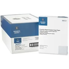 Business Source BSN 36591 — Business Source Multipurpose Copy Paper - 92 Brightness - Letter - 8 1/2 x 11 - 20 lb Basis Weight - 5000 / Carton