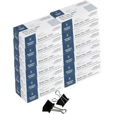 Business Source BSN 36551CT — Business Source Fold-back Binder Clips - Medium - 0.63 Size Capacity - 1440 / Carton - Black - Steel