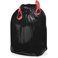 AEP Industries WBI 1DTL150 — Webster Drawstring Trash Liners - Medium Size - 33 gal - 33.50 Width x 38 Length - 1.20 mil (30 Micron) Thickness - Black - Resin - 150/Carton - Office Waste